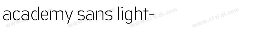 academy sans light字体转换
